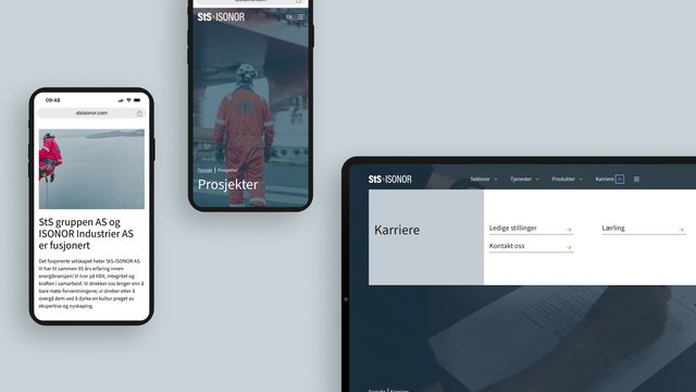 Mockup av diverse sider