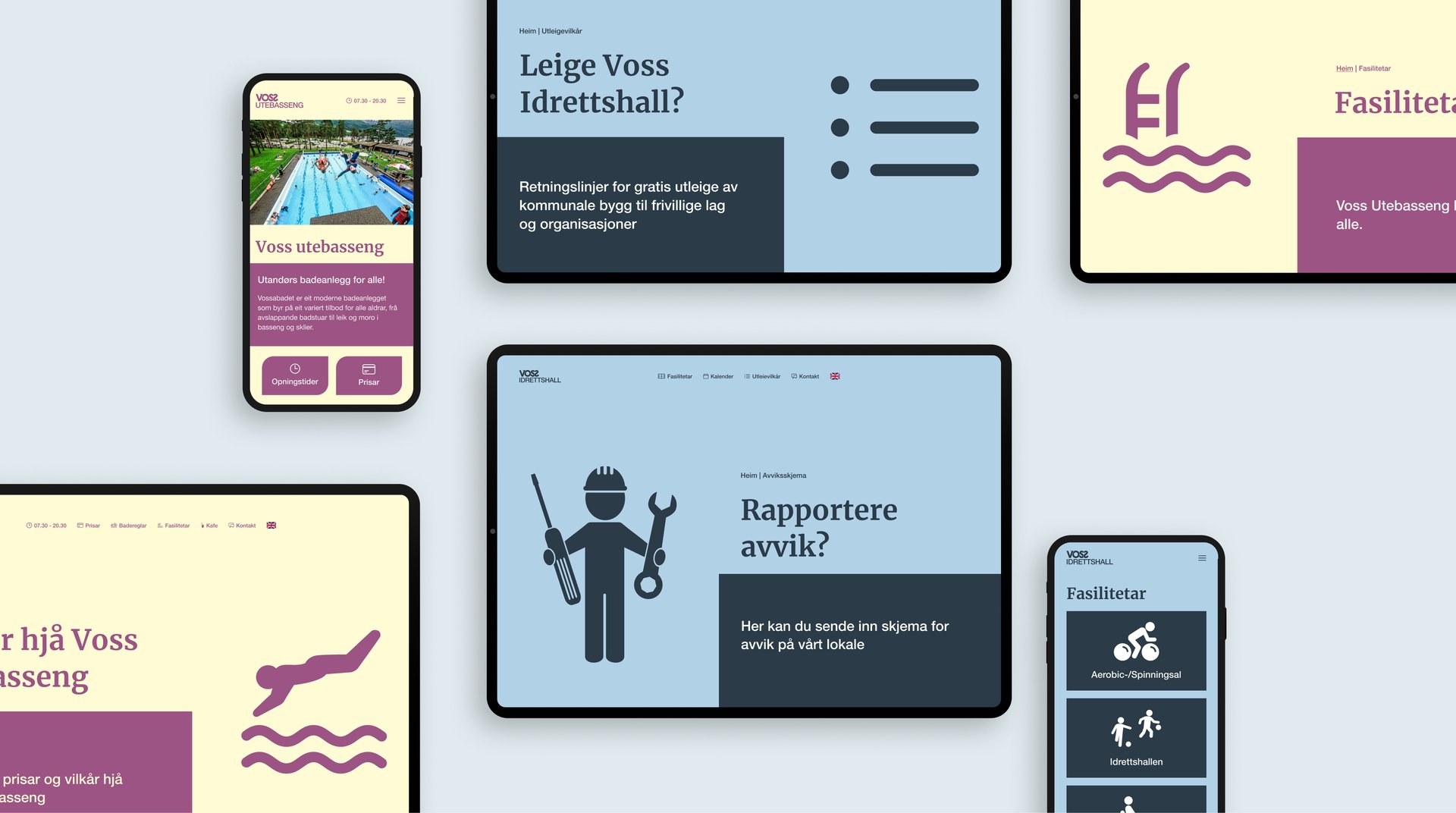 idrettshallen og utebasseng mockups